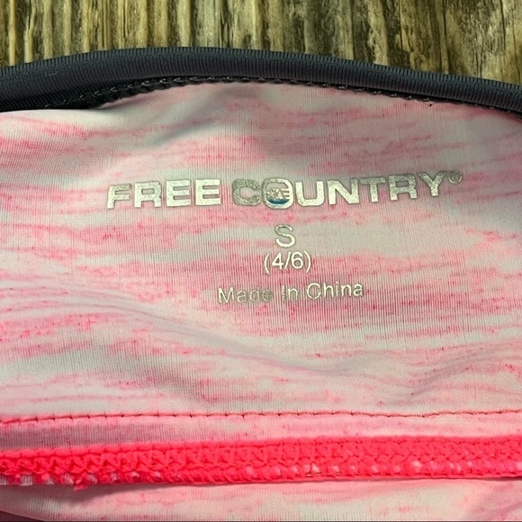 FREE Country Small Tank Top Pink Gray Athletic - Picture 9 of 9